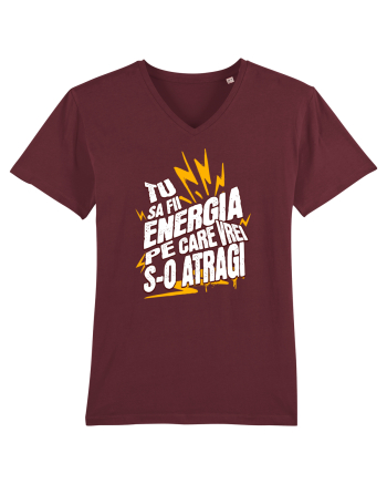Motivatie- Tu sa fii energia pe care vrei s-o atragi Burgundy