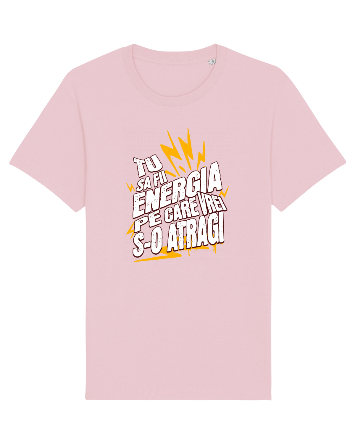 Tricou mânecă scurtă Unisex Rocker Cotton Pink