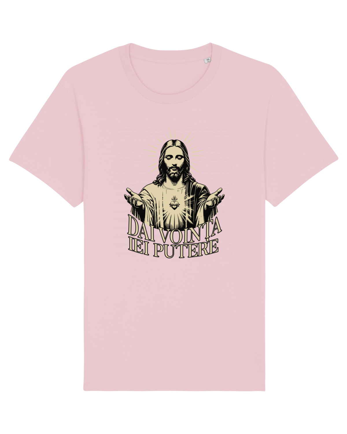 Tricou mânecă scurtă Unisex Rocker Cotton Pink