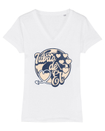 Dragoste - Iubita de el Dragobete Valentine's Day  Tricou mânecă scurtă guler V Damă Evoker