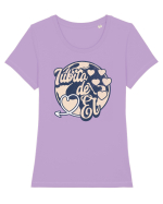Dragoste - Iubita de el Dragobete Valentine's Day  Tricou mânecă scurtă guler larg fitted Damă Expresser
