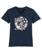 Dragoste - Iubita de el Dragobete Valentine's Day  Tricou mânecă scurtă guler V Bărbat Presenter