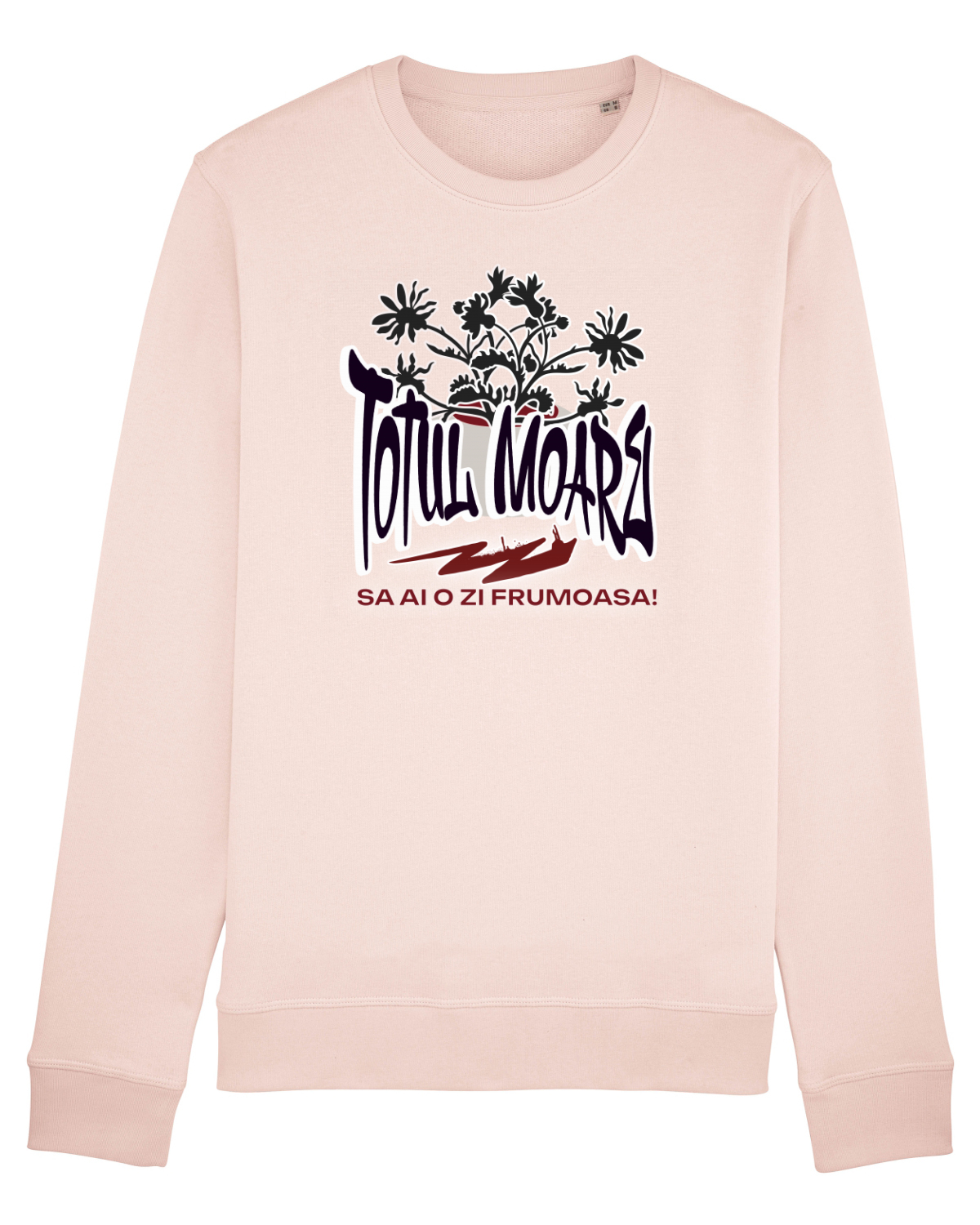 Bluză mânecă lungă Unisex Rise Candy Pink