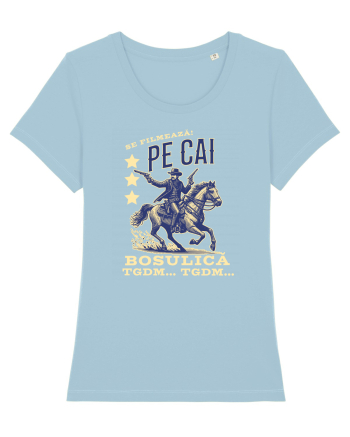 Pentru angajati - pe cai ca se filmează  Sky Blue