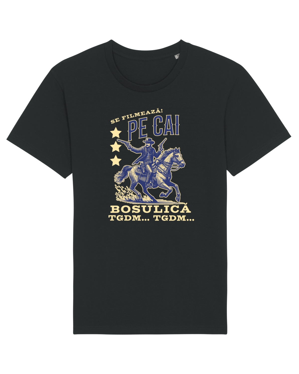 Tricou mânecă scurtă Unisex Rocker Black