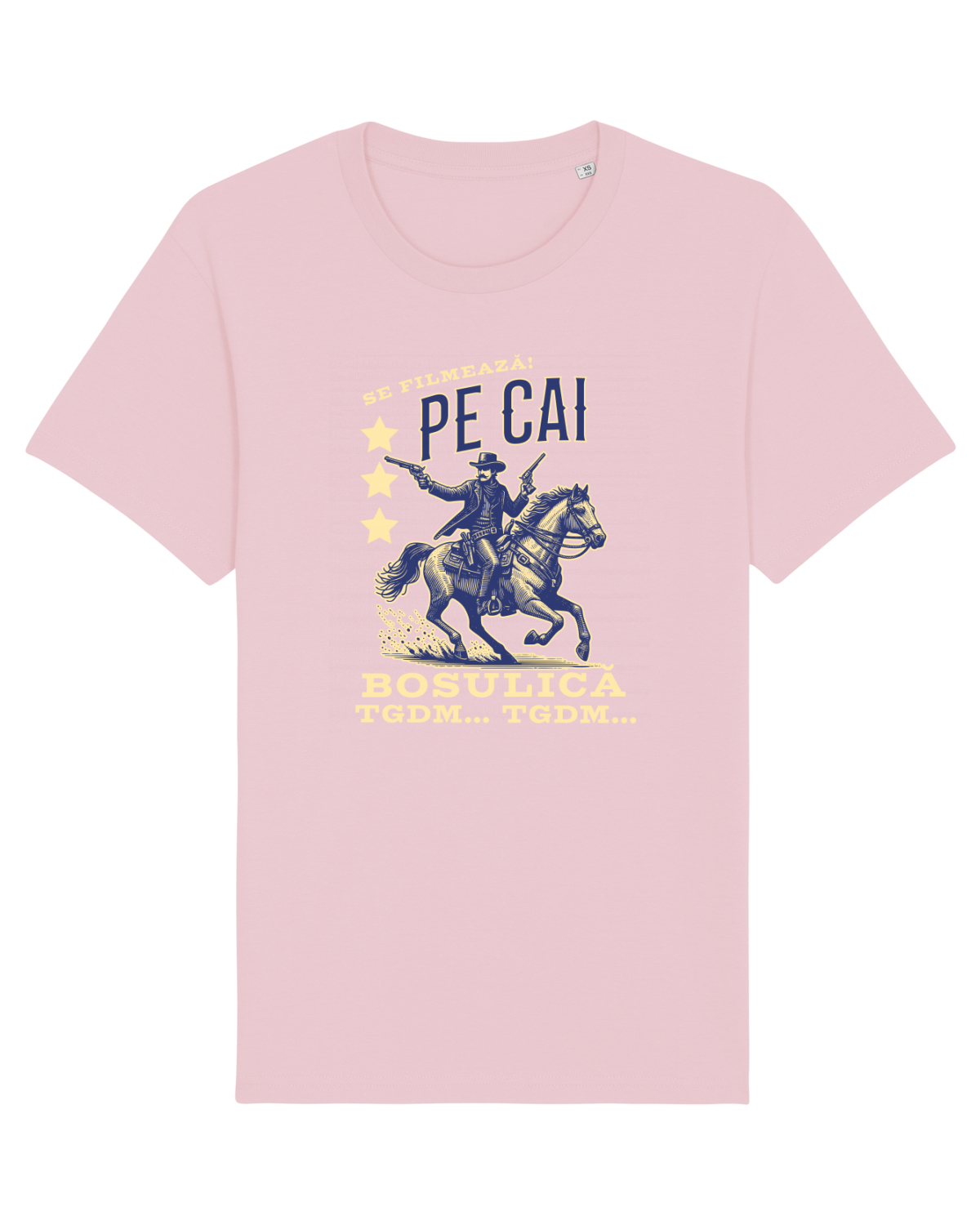 Tricou mânecă scurtă Unisex Rocker Cotton Pink