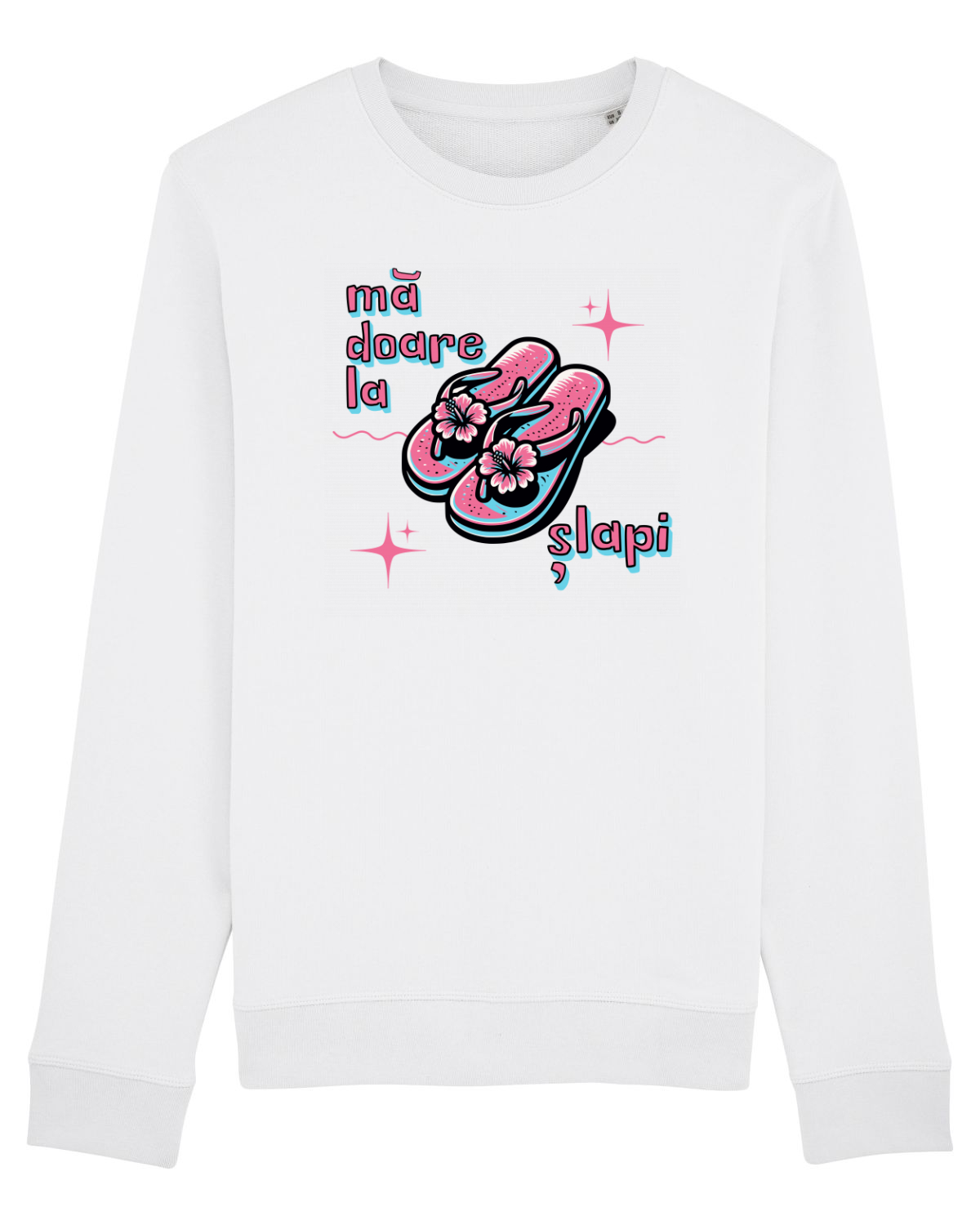 Bluză mânecă lungă Unisex Rise White