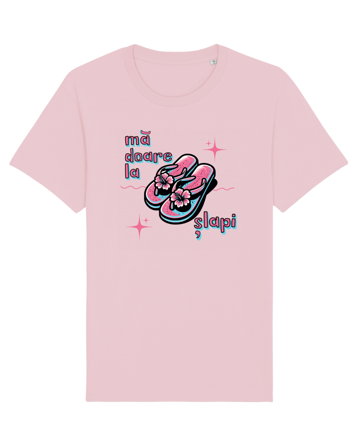 Tricou mânecă scurtă Unisex Rocker Cotton Pink