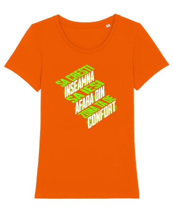 Motivational - Sa crești înseamnă să ieși din zona de confort  Bright Orange