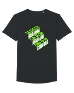 Motivational - Sa crești înseamnă să ieși din zona de confort  Tricou mânecă scurtă guler larg Bărbat Skater