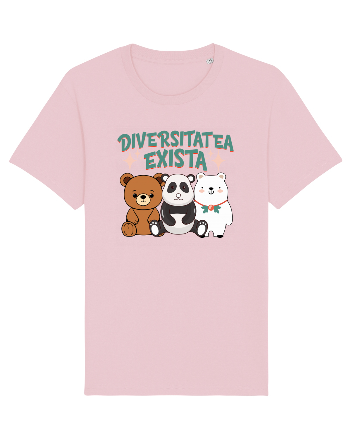 Tricou mânecă scurtă Unisex Rocker Cotton Pink