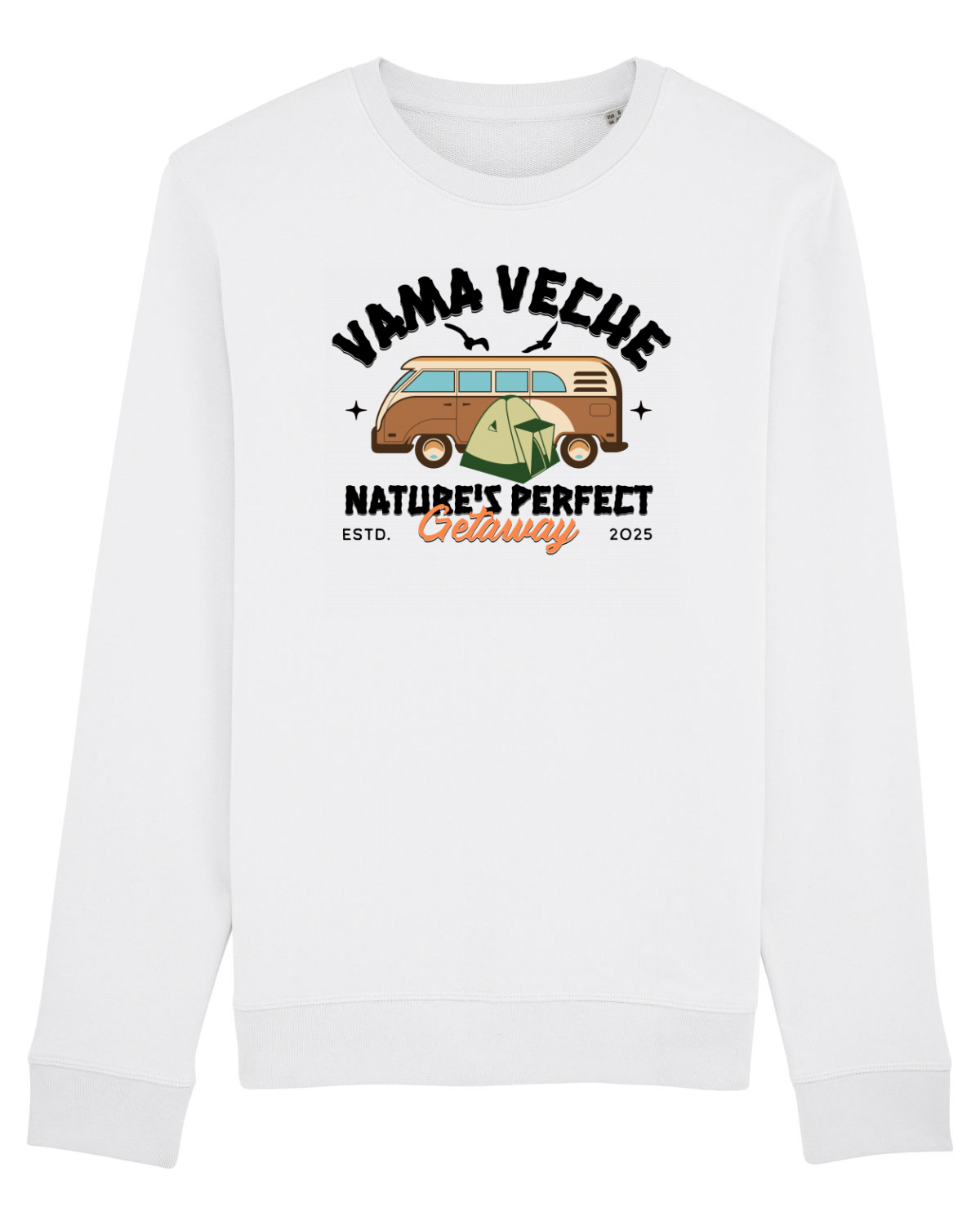 Bluză mânecă lungă Unisex Rise White
