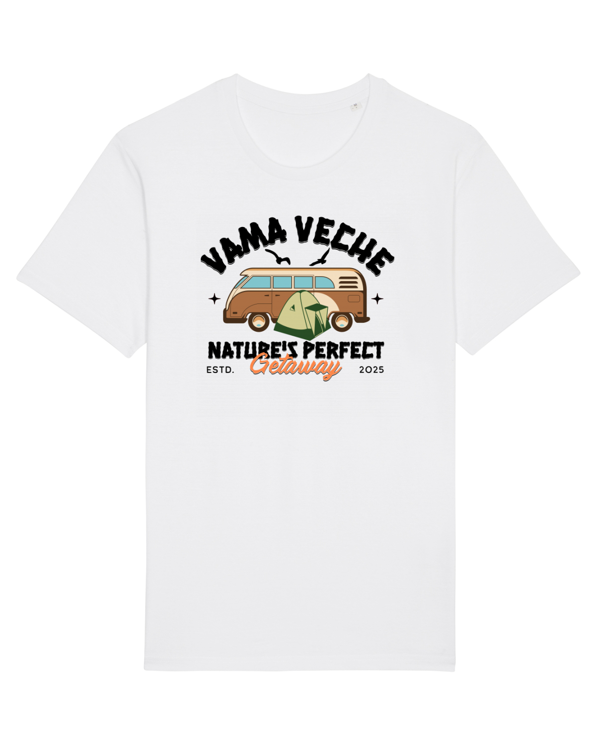 Tricou mânecă scurtă Unisex Rocker White