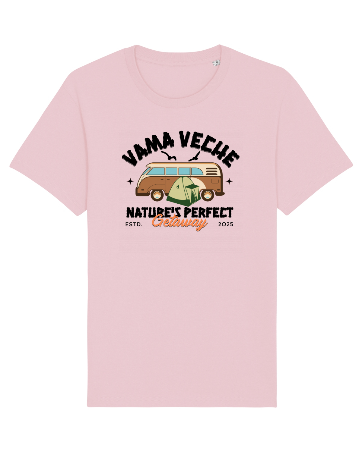 Tricou mânecă scurtă Unisex Rocker Cotton Pink