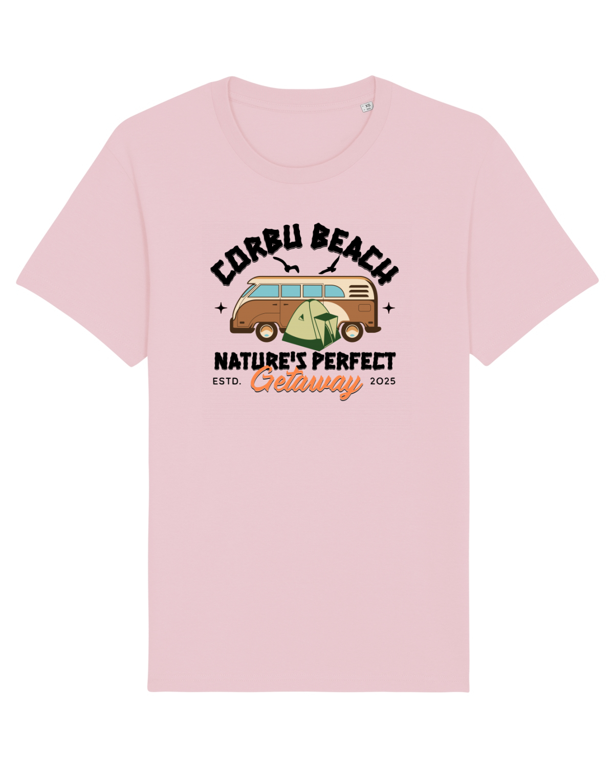 Tricou mânecă scurtă Unisex Rocker Cotton Pink