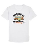 Plaja Corbu Romania - de vara, de libertate  Tricou mânecă scurtă guler larg Bărbat Skater