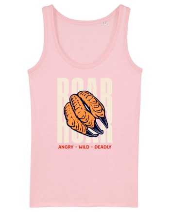 Dinozaur T-Rex Roar Dinosaur- Angry, Wild, Deadly  Cotton Pink