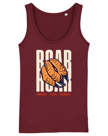 Dinozaur T-Rex Roar Dinosaur- Angry, Wild, Deadly  Burgundy
