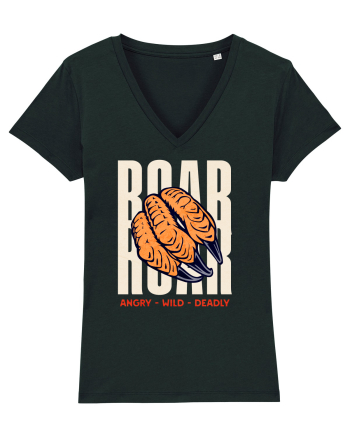 Dinozaur T-Rex Roar Dinosaur- Angry, Wild, Deadly  Black