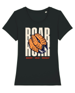 Dinozaur T-Rex Roar Dinosaur- Angry, Wild, Deadly  Tricou mânecă scurtă guler larg fitted Damă Expresser
