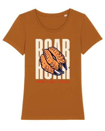 Dinozaur T-Rex Roar Dinosaur- Angry, Wild, Deadly  Roasted Orange