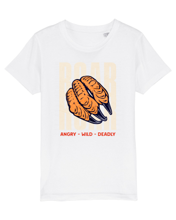 Dinozaur T-Rex Roar Dinosaur- Angry, Wild, Deadly  White