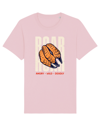 Dinozaur T-Rex Roar Dinosaur- Angry, Wild, Deadly  Cotton Pink