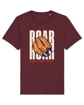 Dinozaur T-Rex Roar Dinosaur- Angry, Wild, Deadly  Burgundy