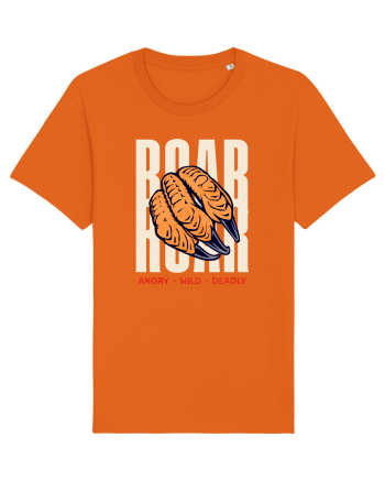 Dinozaur T-Rex Roar Dinosaur- Angry, Wild, Deadly  Bright Orange