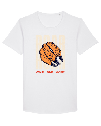 Dinozaur T-Rex Roar Dinosaur- Angry, Wild, Deadly  White