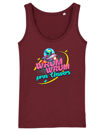 Extraterestru Alien- wrum wrum prin univers  Burgundy