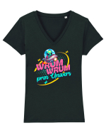 Extraterestru Alien- wrum wrum prin univers  Tricou mânecă scurtă guler V Damă Evoker