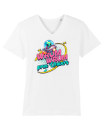 Extraterestru Alien- wrum wrum prin univers  Tricou mânecă scurtă guler V Bărbat Presenter