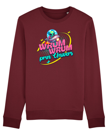 Extraterestru Alien- wrum wrum prin univers  Burgundy