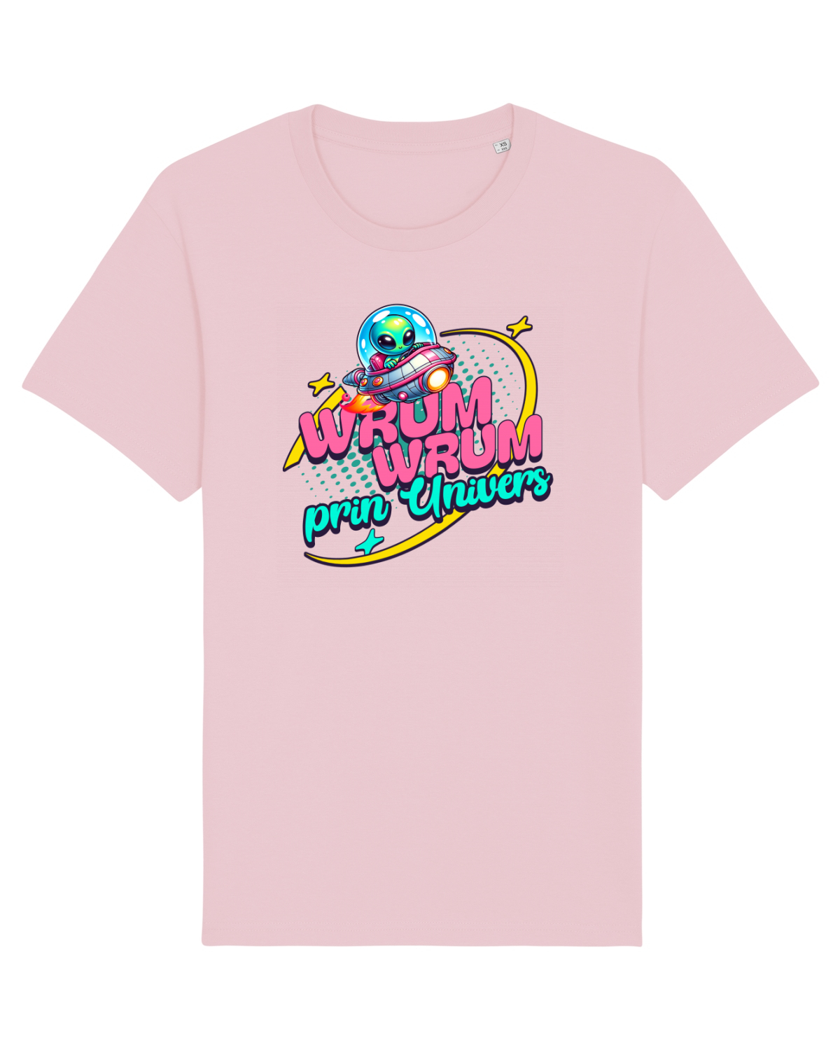 Tricou mânecă scurtă Unisex Rocker Cotton Pink
