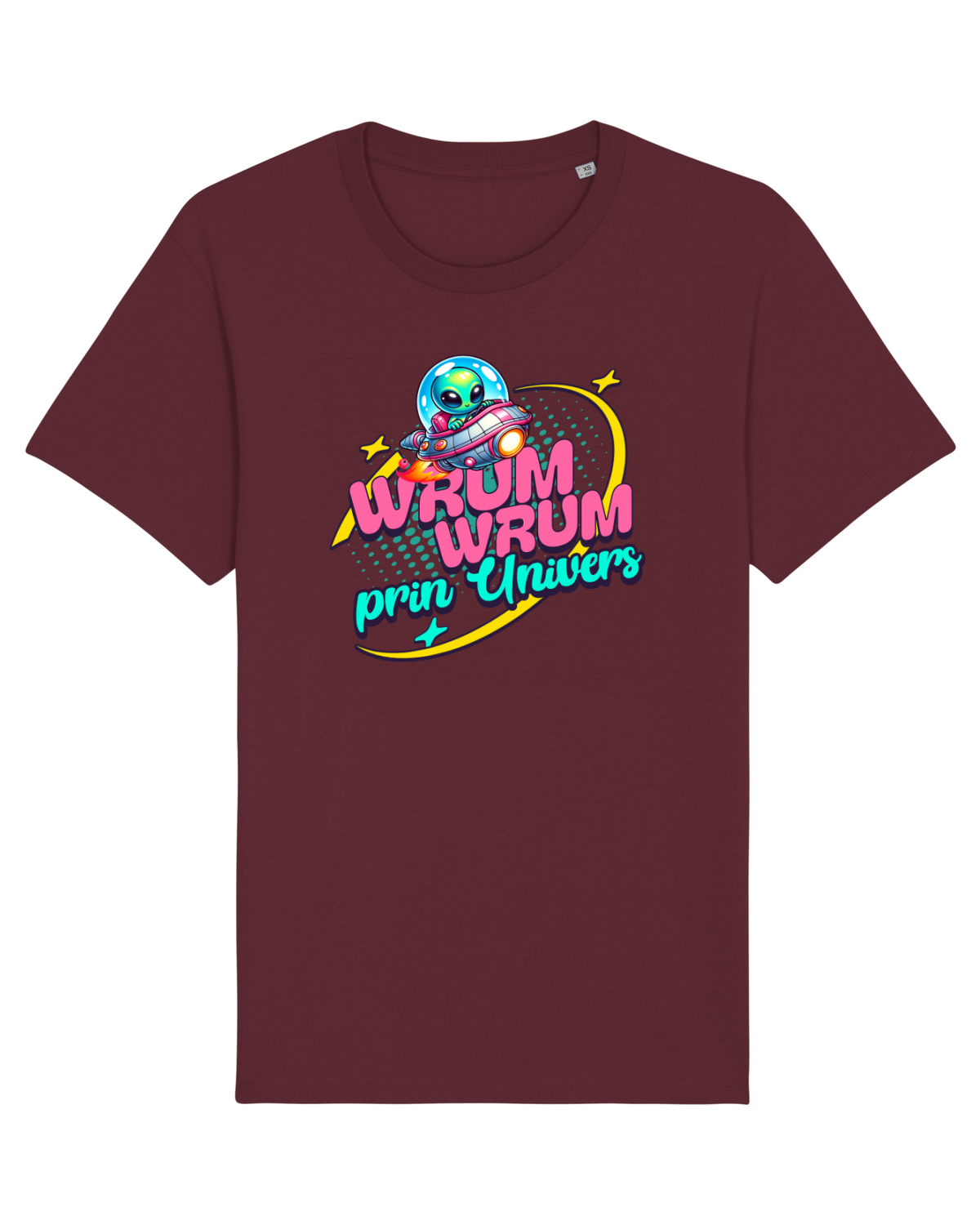 Tricou mânecă scurtă Unisex Rocker Burgundy