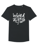 Motivational - Inspira prin actiune Tricou mânecă scurtă guler larg Bărbat Skater