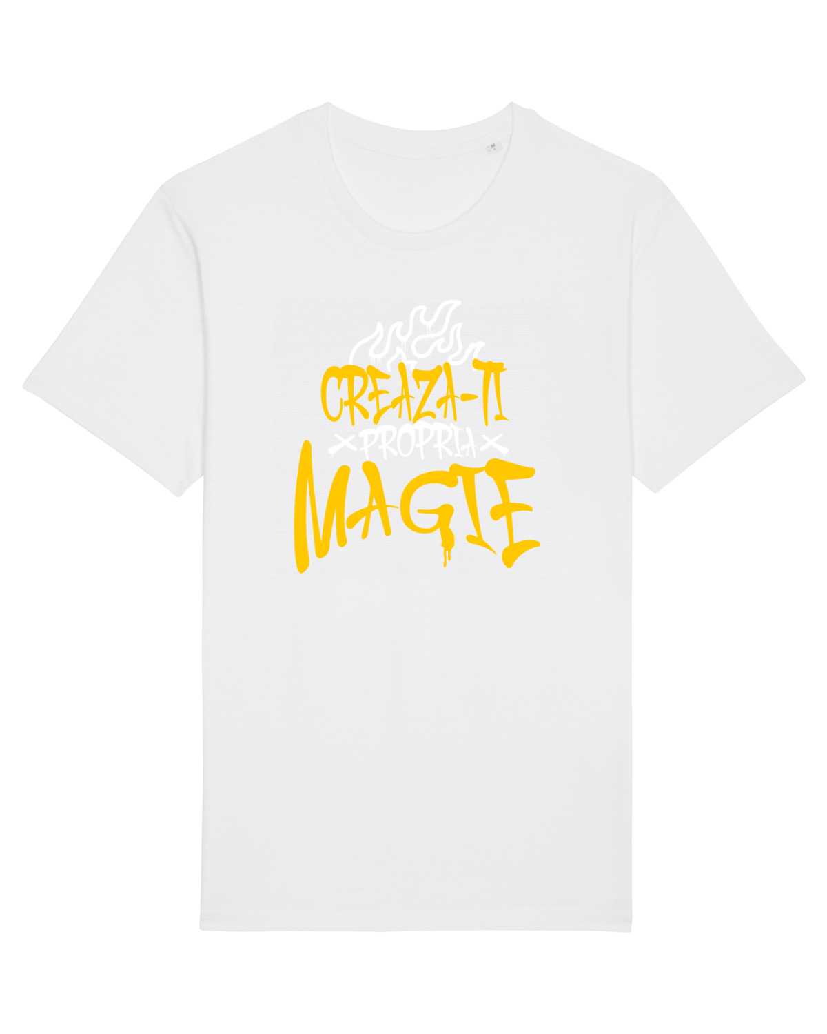 Tricou mânecă scurtă Unisex Rocker White