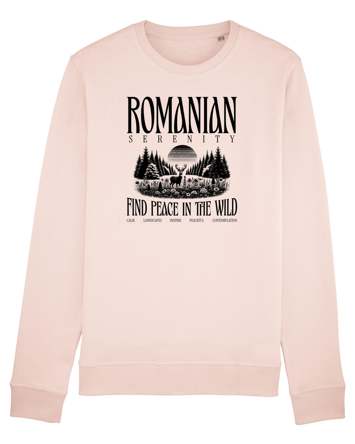 Bluză mânecă lungă Unisex Rise Candy Pink