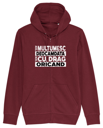 Mulțumesc Cu Drag Oricând  Burgundy