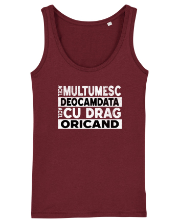 Mulțumesc Cu Drag Oricând  Burgundy