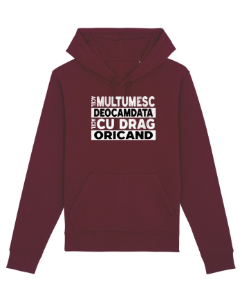 Mulțumesc Cu Drag Oricând  Burgundy