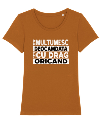 Mulțumesc Cu Drag Oricând  Roasted Orange
