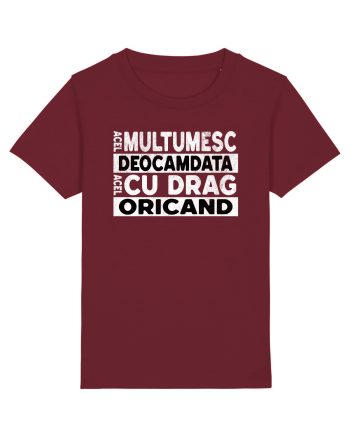 Mulțumesc Cu Drag Oricând  Burgundy