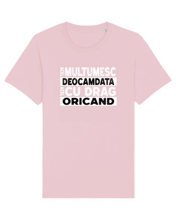 Mulțumesc Cu Drag Oricând  Cotton Pink