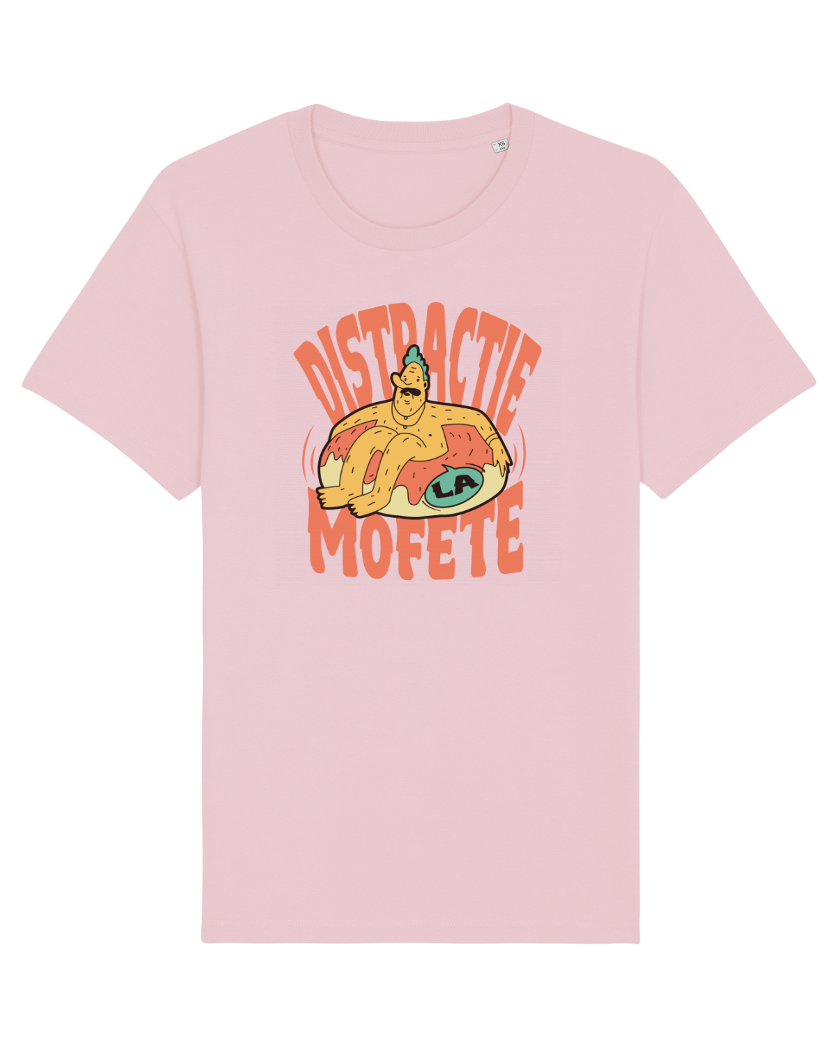 Tricou mânecă scurtă Unisex Rocker Cotton Pink