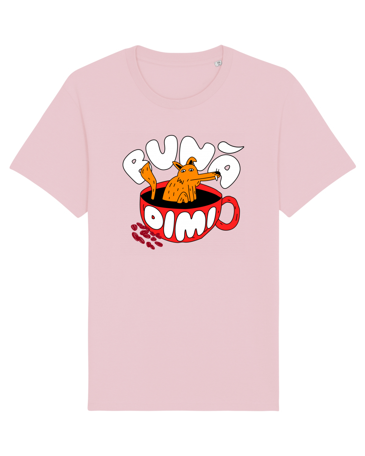 Tricou mânecă scurtă Unisex Rocker Cotton Pink