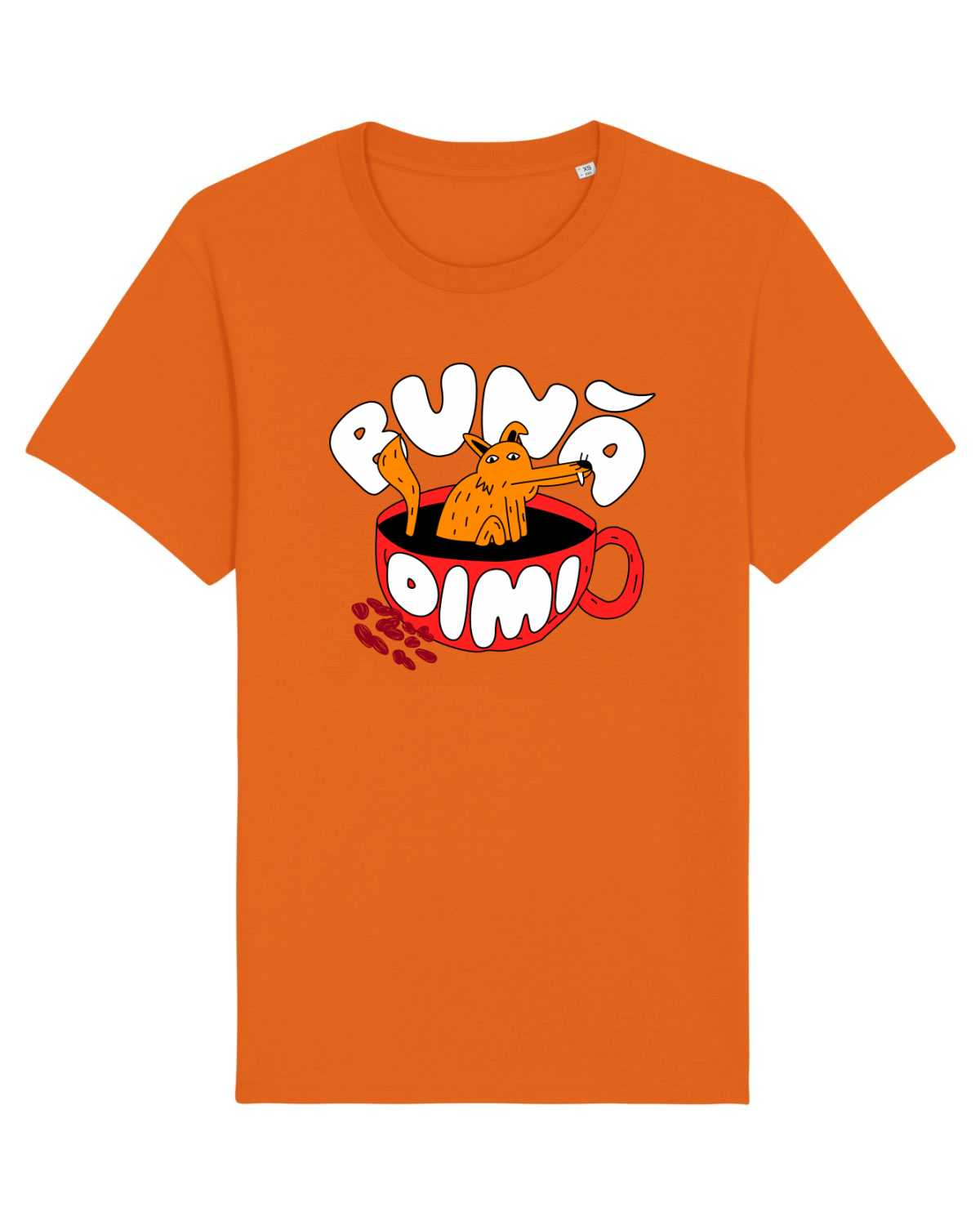 Tricou mânecă scurtă Unisex Rocker Bright Orange