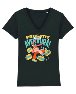 Pregătit pentru aventura - Râzi, iubește, dansează, traieste Tricou mânecă scurtă guler V Damă Evoker