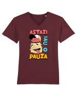 Burnout - Astăzi iau o pauza Tricou mânecă scurtă guler V Bărbat Presenter